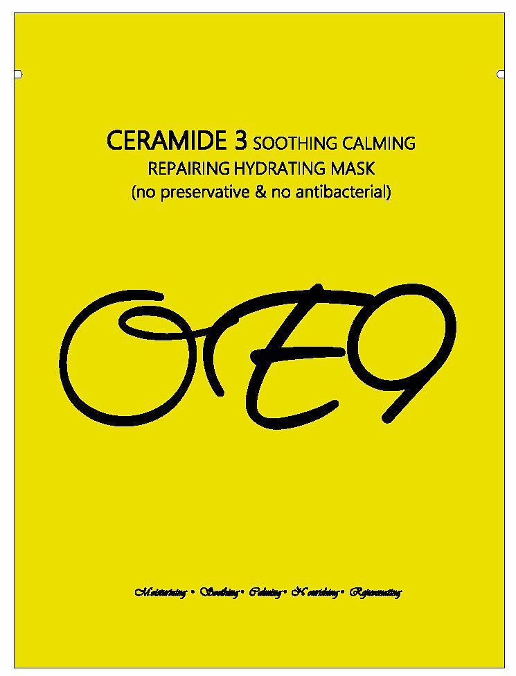 CERAMIDE 3 SOOTHING CALMING REPAIRING HYDRATING MASK (NO PRESERVATIVE & NO ANTIBACTERIAL)